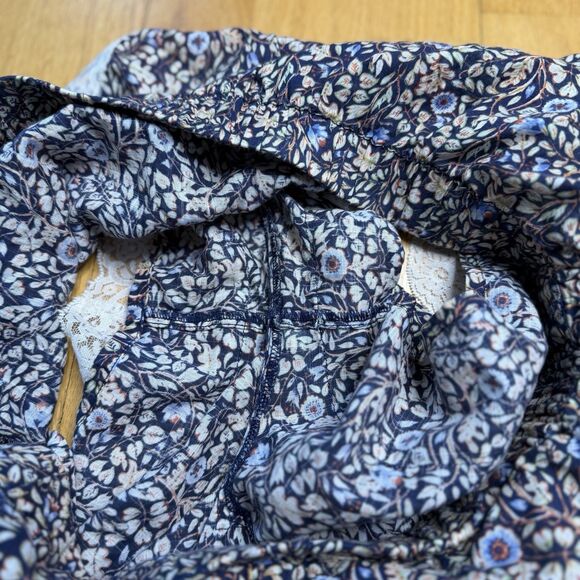 Anthropologie Victoriana Lace-Trim Shorts Multi M EUC Coquette Boudoir Boho Chic - Picture 10 of 16